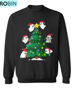 Xmas Ghost Decorate Christmas Tree Matching Family Christmas Ugly Christmas Sweatshirt