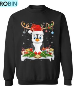 Xmas Lighting Reindeer Santa Penguin Christmas Ugly Christmas Sweatshirt