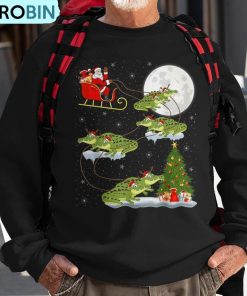 xmas-lighting-tree-santa-riding-alligator-christmas-ugly-christmas-sweatshirt-1