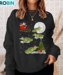 xmas-lighting-tree-santa-riding-alligator-christmas-ugly-christmas-sweatshirt-4