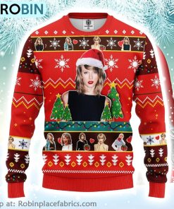 Xmas Taylor Swift Singer Santa Taylor Swift Ugly Christmas Sweater