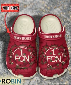 1. FC Nurnberg Break Cracked Hole Design Crocs Shoes 1. FC Nurnberg Break Cracked Hole Design Crocs Shoes
