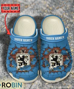 1860 Munich Break Cracked Hole Design Crocs Shoes