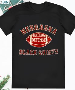 80s Vintage Nebraska Cornhuskers University Defense Black Shirt
