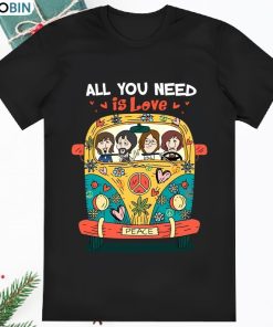All You Need Is Love The Beatles Hippie Car T Shirt