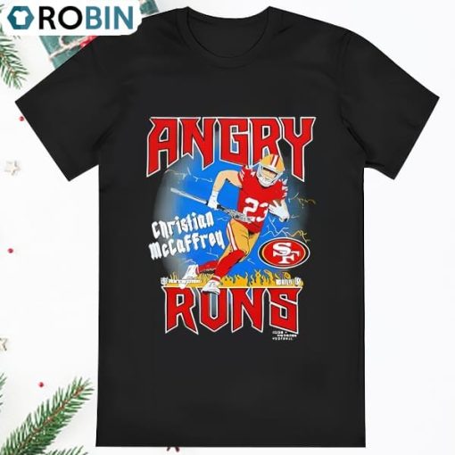 Angry Runs San Francisco 49ers Christian Mccaffrey Shirt