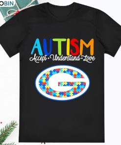 Best Green Bay Packers Nfl Autism Awareness Accept Understand Love T Shirt