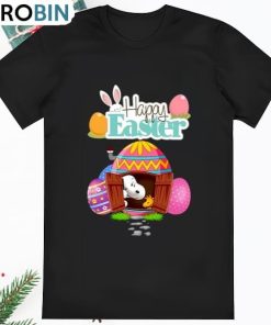Bunny Egg House Easter Snoopy And Woodstock Shirt