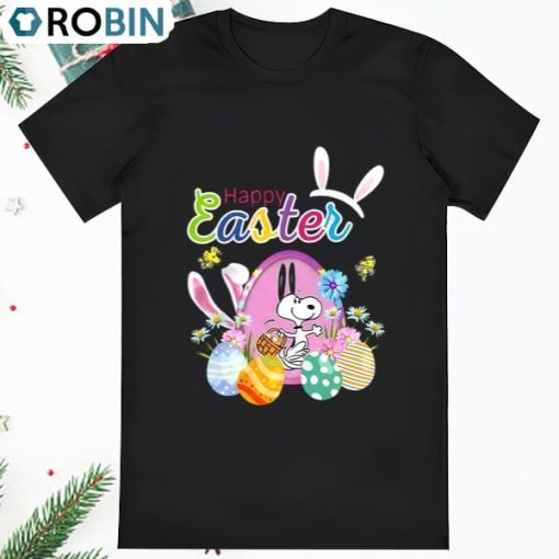 Bunny Egg House Snoopy Easter Shirt