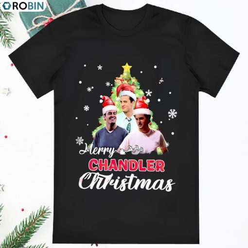 Chandler Bing Matthew Perry Dusan Cinkota Merry Christmas Tree T Shirt