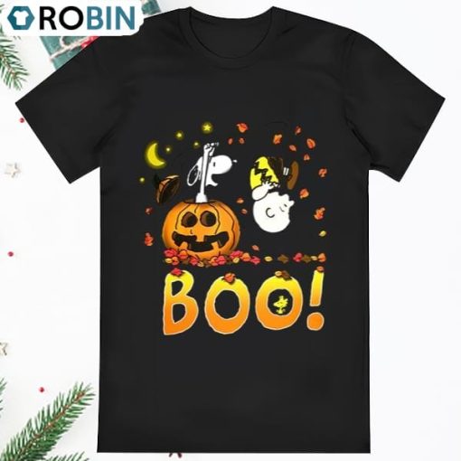 Charlie Brown and Snoopy Boo Snoopy Halloween Shirt