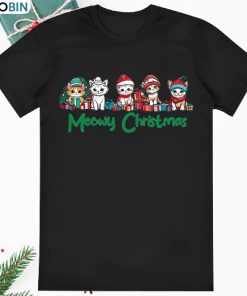 Cute Meowy Christmas Cat Lover Merry Christmas T Shirt Cute Meowy Christmas Cat Lover Merry Christmas T Shirt