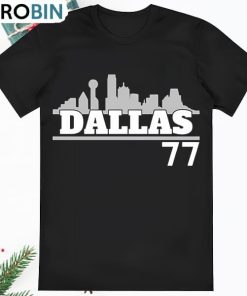 Dallas Mavericks Skyline Luka Doncic Playoffs T Shirt