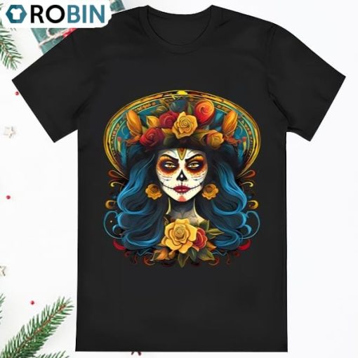 De Los Muertos La Catrina Day of the Dead T Shirt