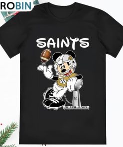 Disney Mickey Mouse New Orleans Saints Super Bowl Shirt