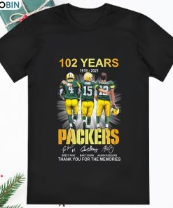 Funny Green Bay Packers 100 Years Thanks You For The Memories T Shirt