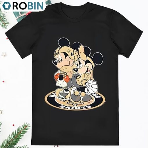 Funny NFL New Orleans Saints Mickey And Minnie 2023 Shirt