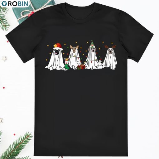 Ghost Dog Ghost Christmas Spooky Nightmare Dog Shirt