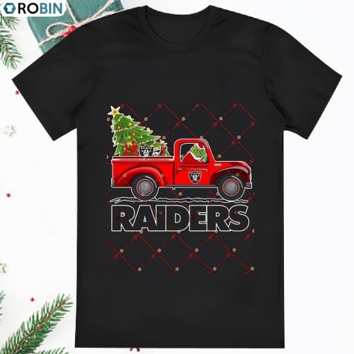 Grinch Driving Christmas Truck Las Vegas Raiders Shirt