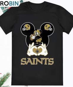 I Love The Saints Mickey Mouse New Orleans Saints T Shirt