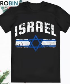 Israel Flag Coat of Arms T Shirt Israel Flag Coat of Arms T Shirt