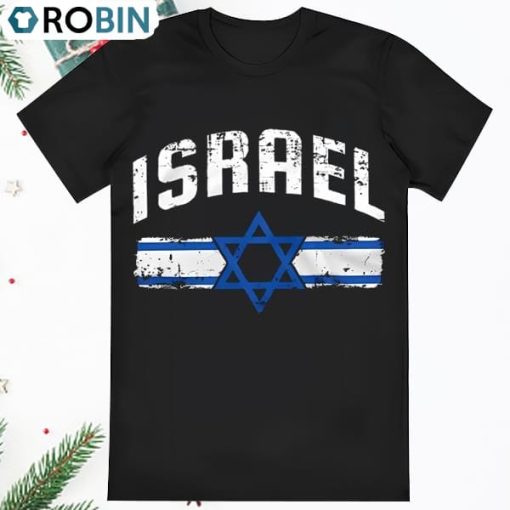 Israel Flag Coat of Arms T Shirt