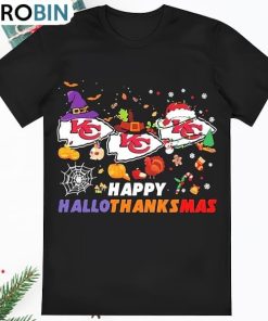 Kansas City Chiefs Happy Hallothanksmas Shirt