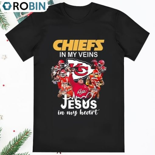Kansas City Chiefs In My Vien Jesus In My Heart Shirt