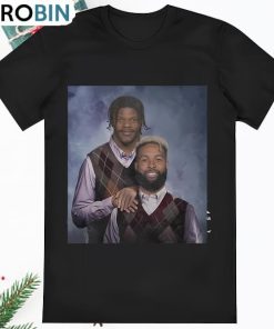 Lamar Jackson OBJ Odell Beckham Jr Baltimore Football Shirt