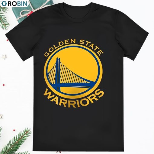 Mens Black Golden State Warriors Primary Logo T Shirt