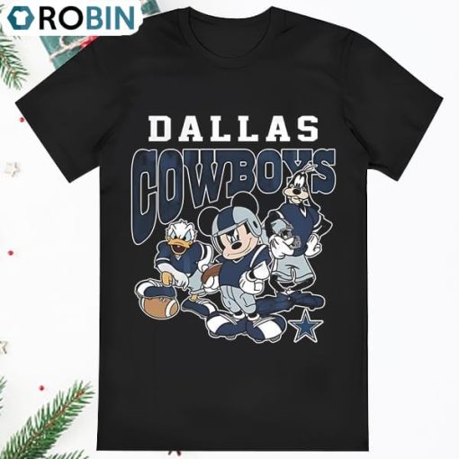 Mickey Mouse And Friends Dallas Cowboys Shirt