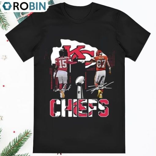 NFL Kansas City Chiefs Mahomes And Kelce Signatures Shirt