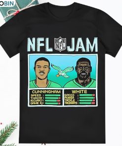 NFL Retired Jam Randall Cunningham x Reggie White Eagles Shirt