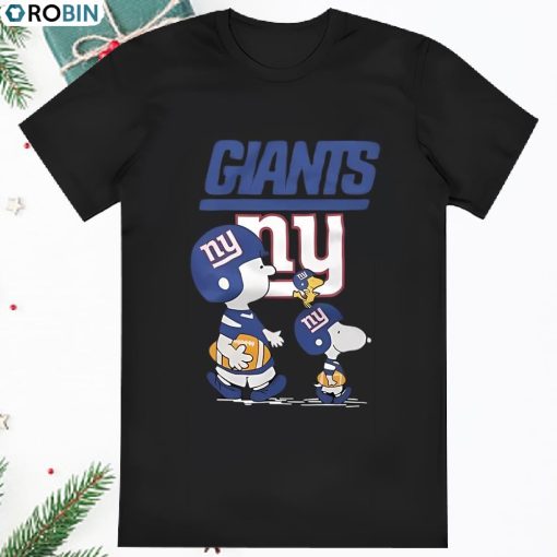 New York Giants Peanuts Snoopy Charlie Brown And Woodstock shirt