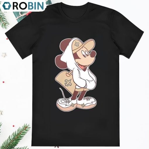 Orleans Saints NFL x Disney Mickey Mouse Cartoon Shirt