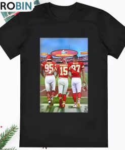 Patrick Mahomes Travis Kelce And Chris Jones Kansas City Chiefs Shirt