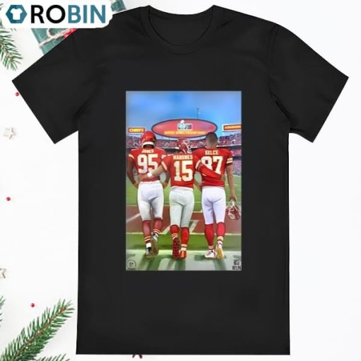 Patrick Mahomes Travis Kelce And Chris Jones Kansas City Chiefs Shirt