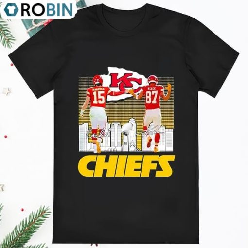 Patrick Mahomes Travis Kelce Chiefs Signatures Shirt