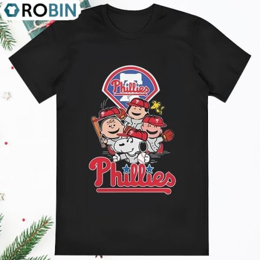 Philadelphia Phillies Snoopy Charlie Brown Woodstock The Peanuts T Shirt