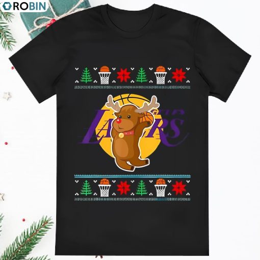Reindeer Basketball Los Angeles Lakers Shirt
