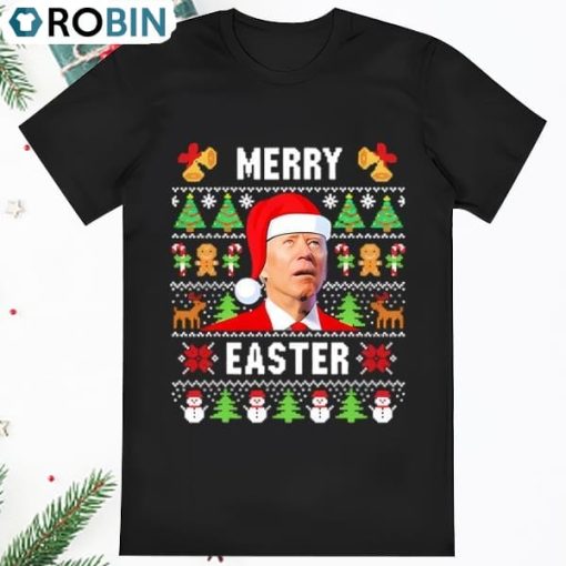 Santa Joe Biden Merry Easter Christmas 2023 Shirt