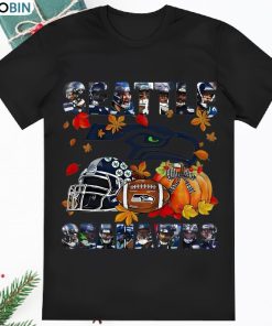 Seattle Seahawks Fall Helmet Pumpkin Shirt