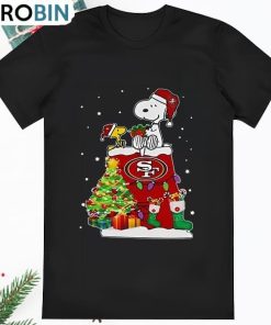 Snoopy And Woodstock San Francisco 49ers Merry Christmas Shirt