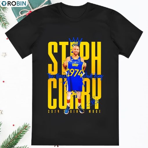 Steph Curry Three Point King Golden State Warriors Basketball Shirt