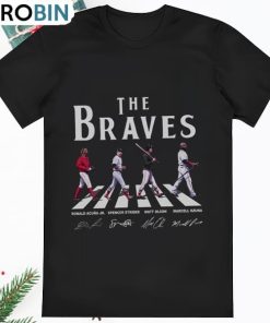 The Atlanta Braves Walking Abbey Road Signatures Baseball Shirt