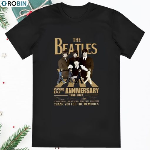 The Beatles 63rd Anniversary 1960 2023 Retro Vintage Music T Shirt
