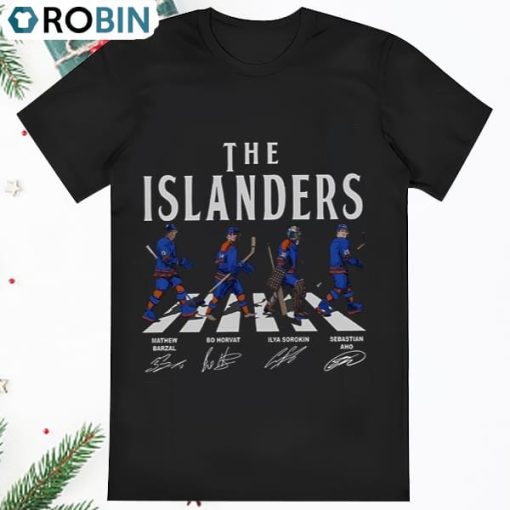 The Islanders Walking Abbey Road Signatures Ice Hockey Shirt