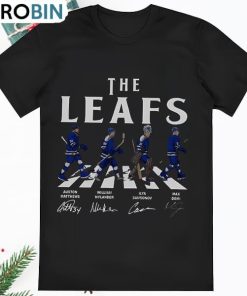 The Leafs Walking Abbey Road Signatures Ice Hockey Tee Shirt