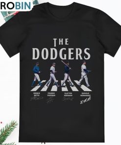 The Los Angeles Dodgers Walking Abbey Road Signatures Baseball Shirt