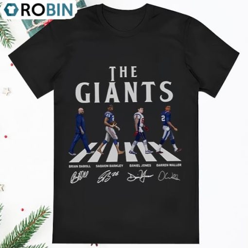 The New York Giants Walking Abbey Road Signatures Football Shirt